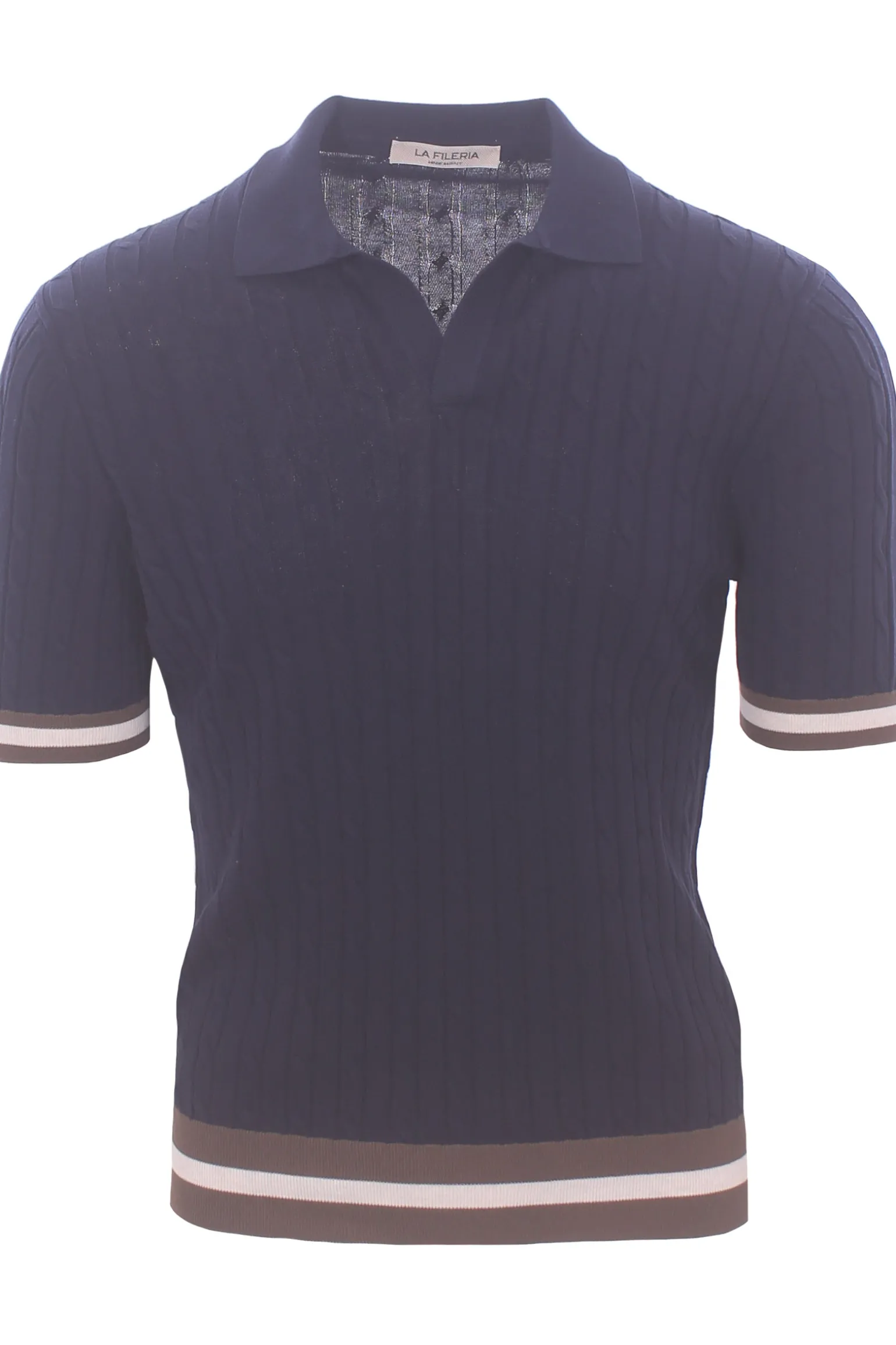 polo skipper cotone treccina