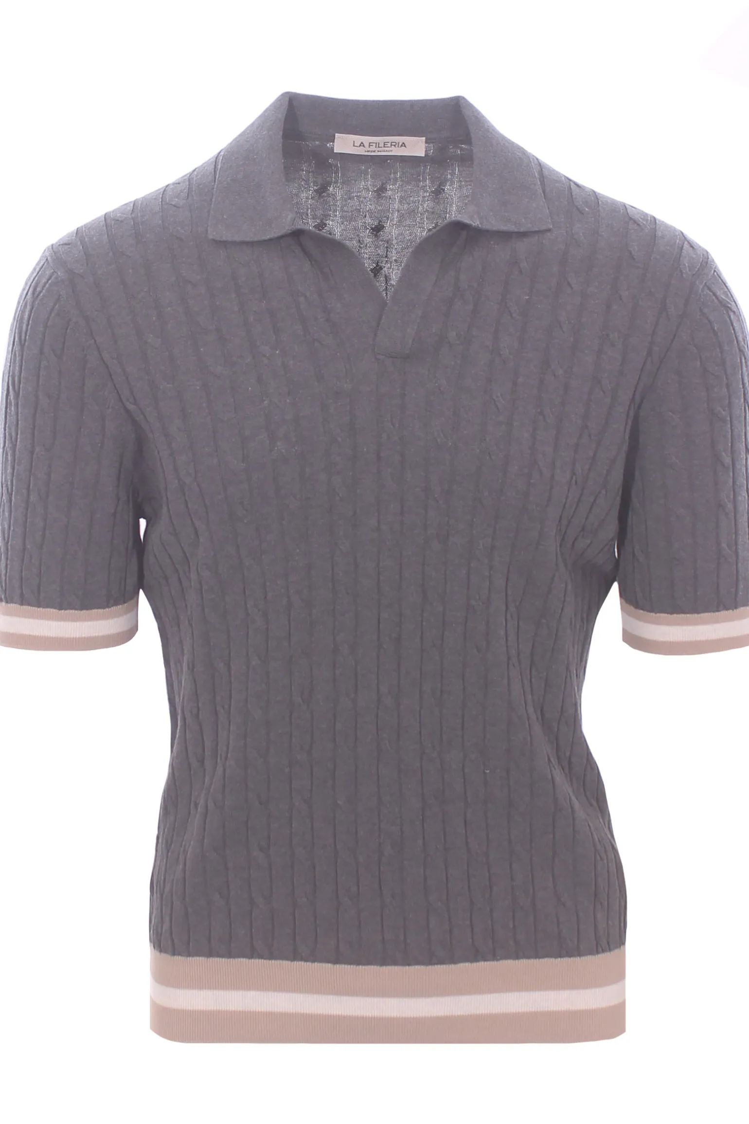 polo skipper cotone treccina