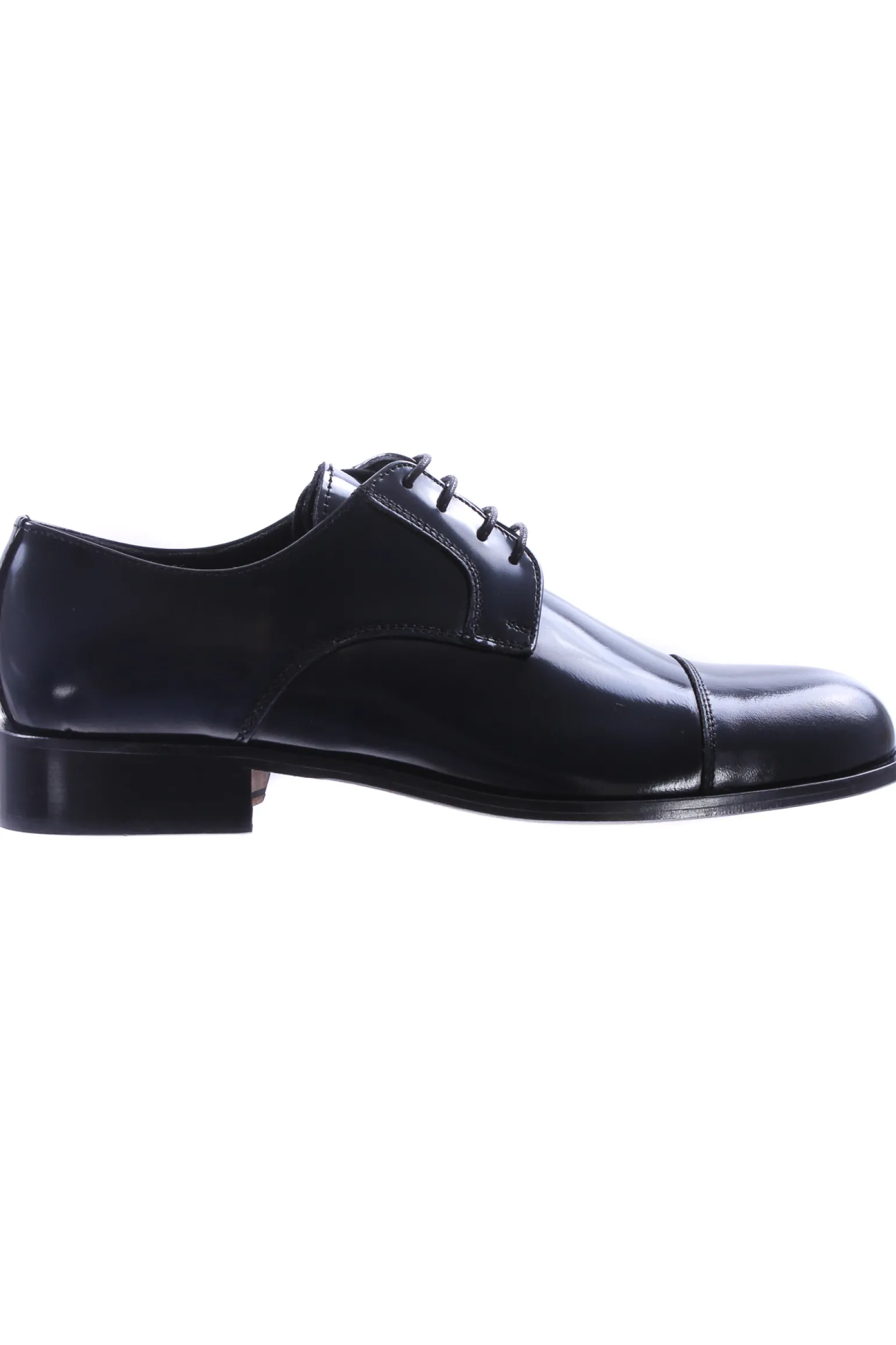 Scarpa derby con puntina in pelle spazzolata