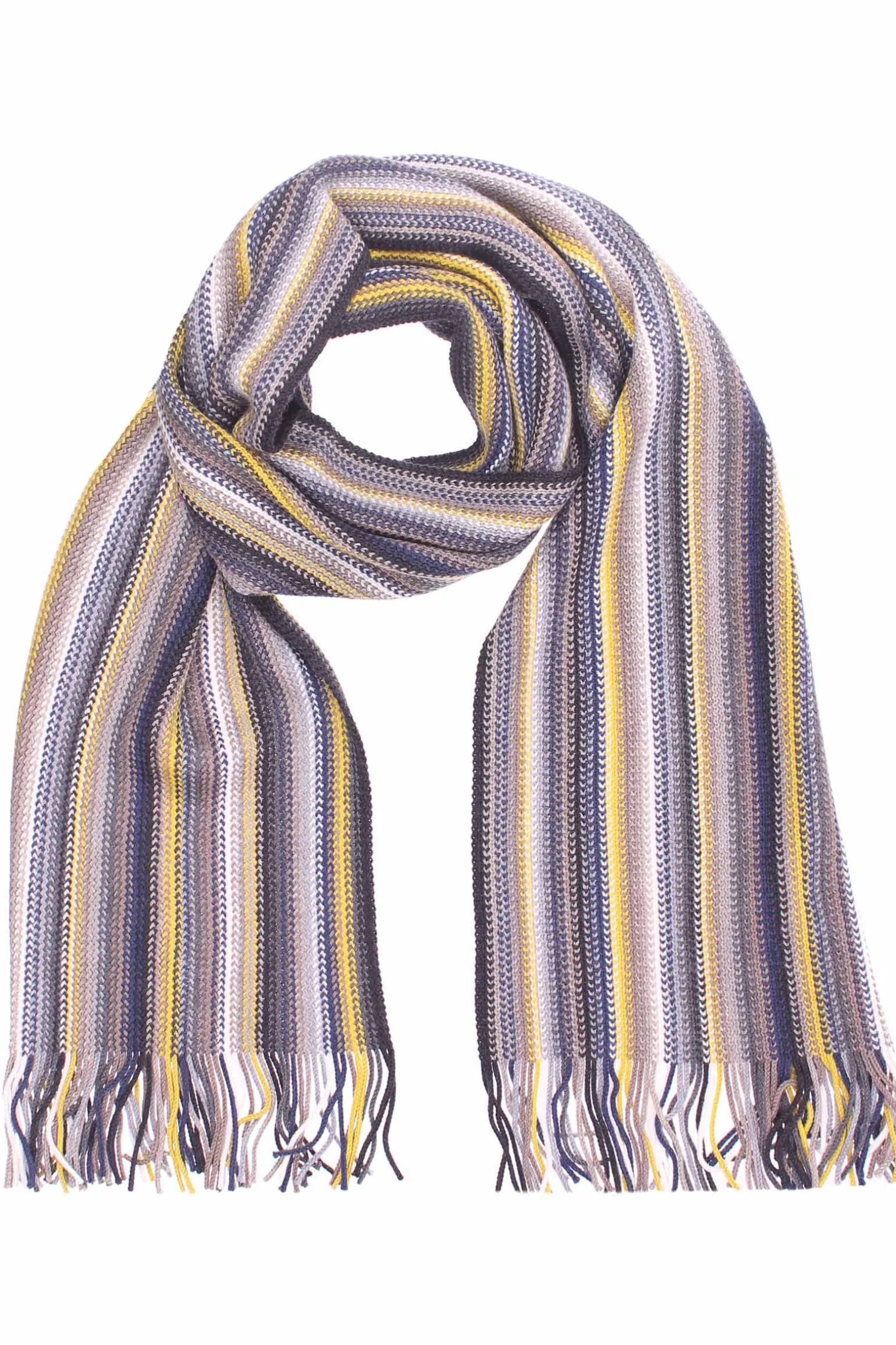 sciarpa a coste a righe multicolor