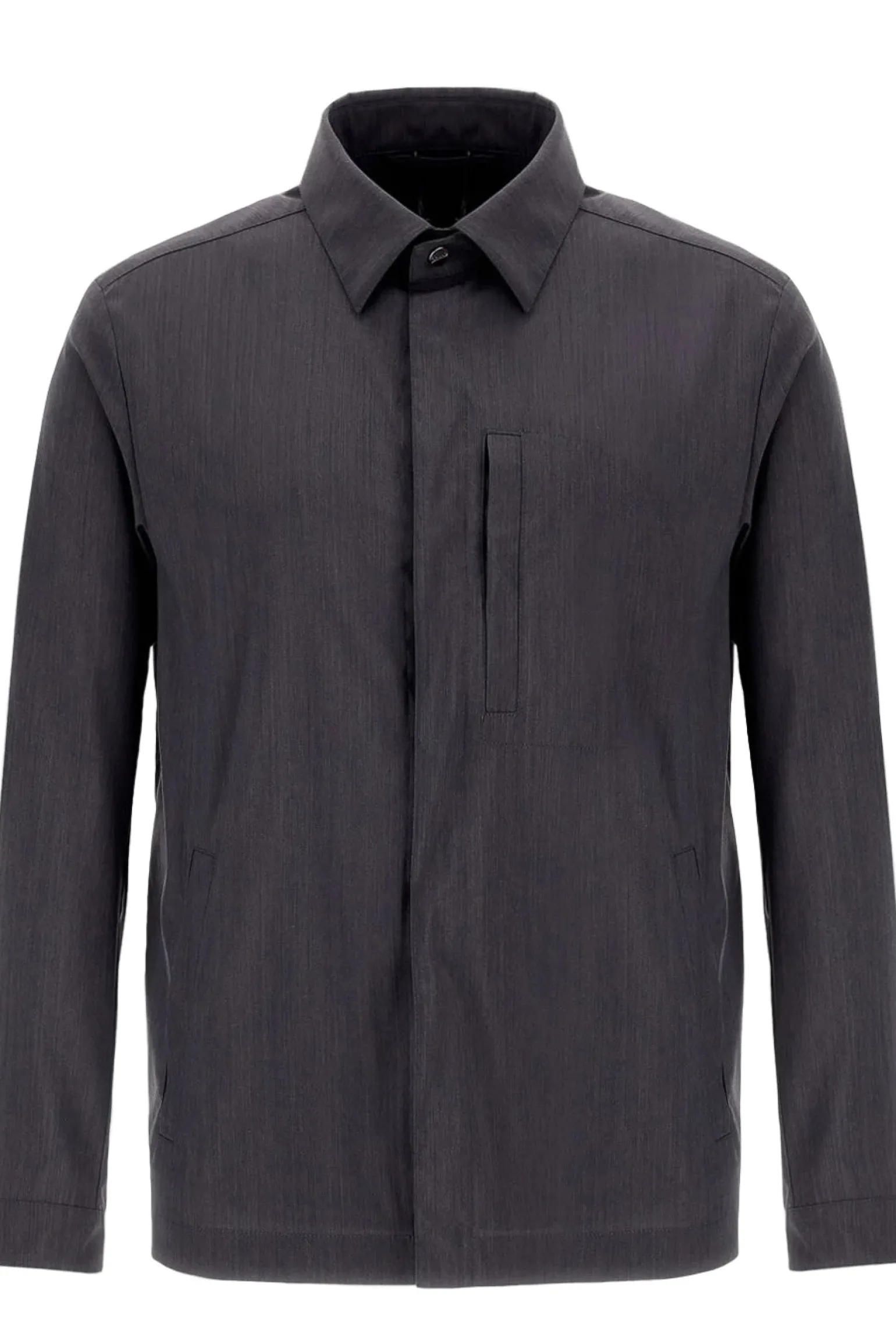 shirt jacket tech woven