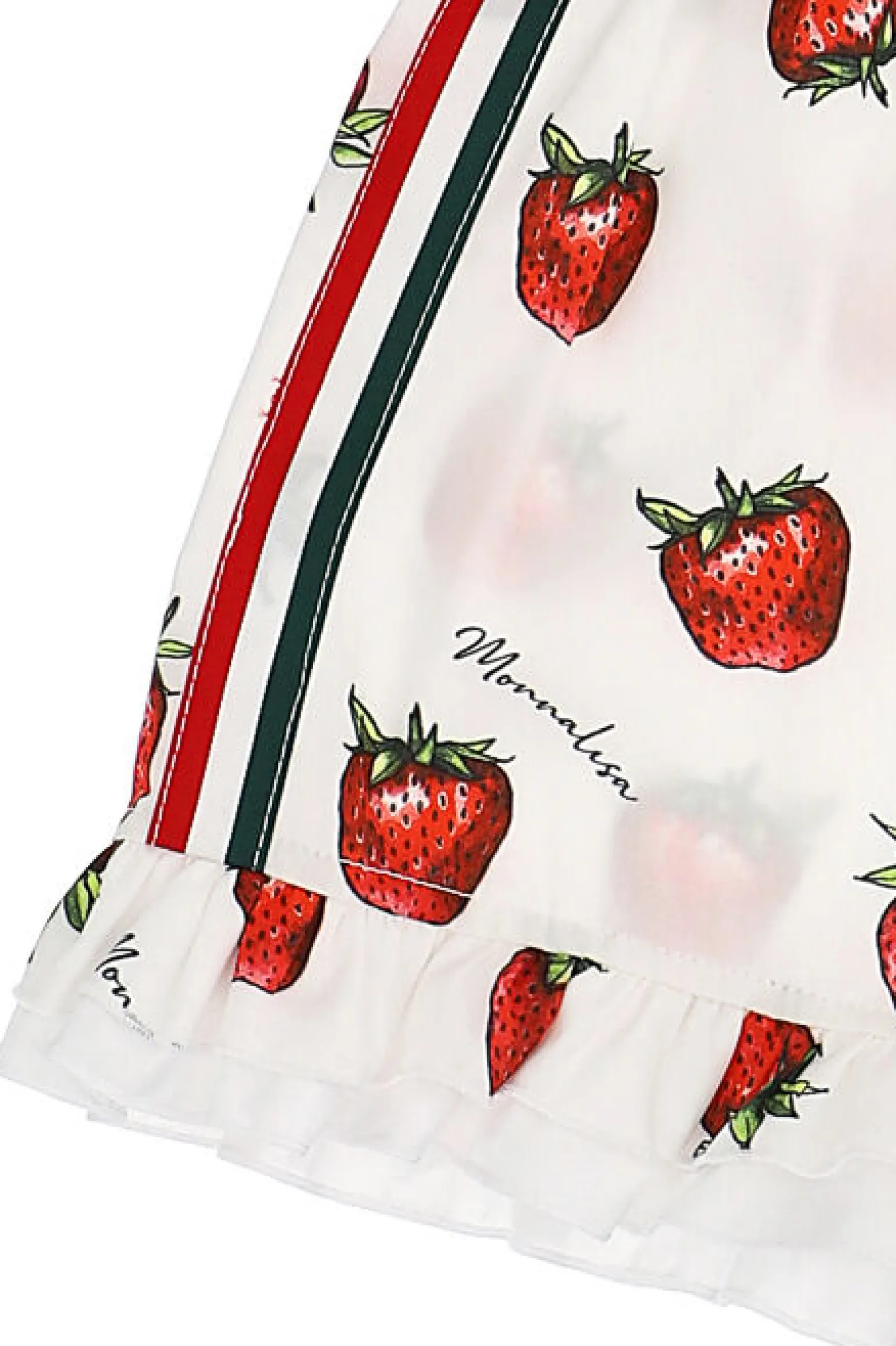 Short in cotone fragole