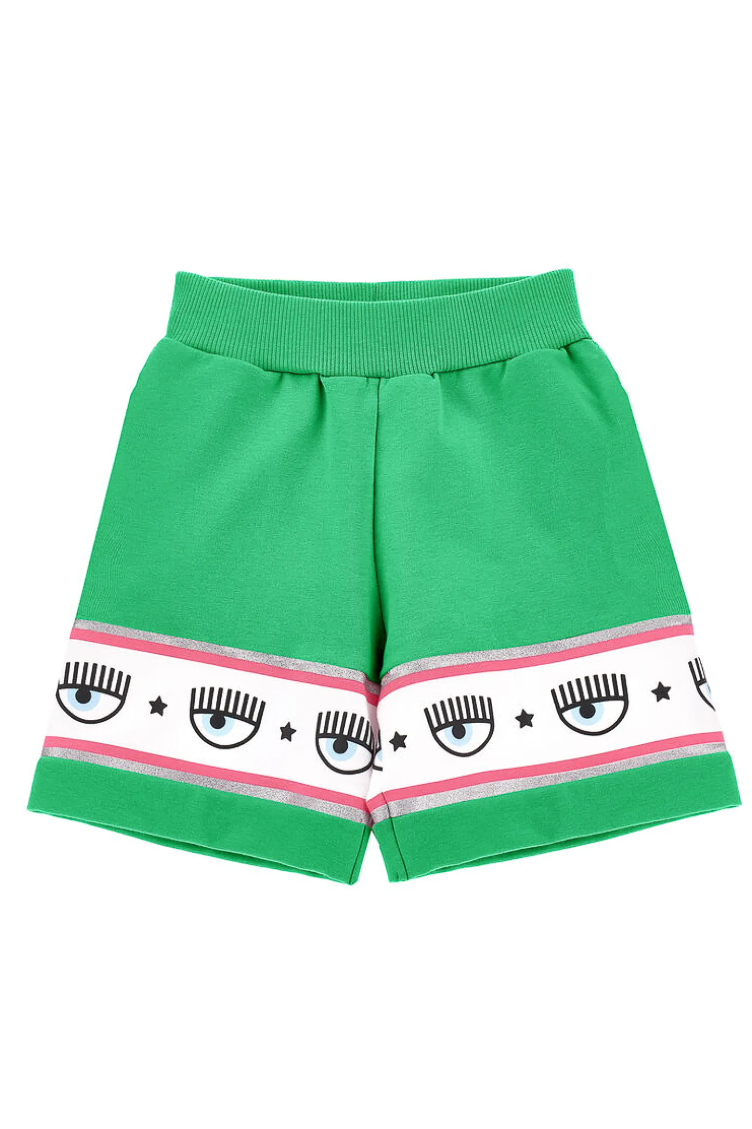 Shorts con logo in cotone stretch