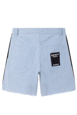 Shorts in denim con pailettes