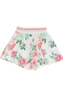 Shorts in felpa rose