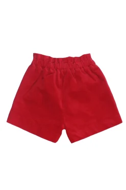 Shorts in velluto liscio