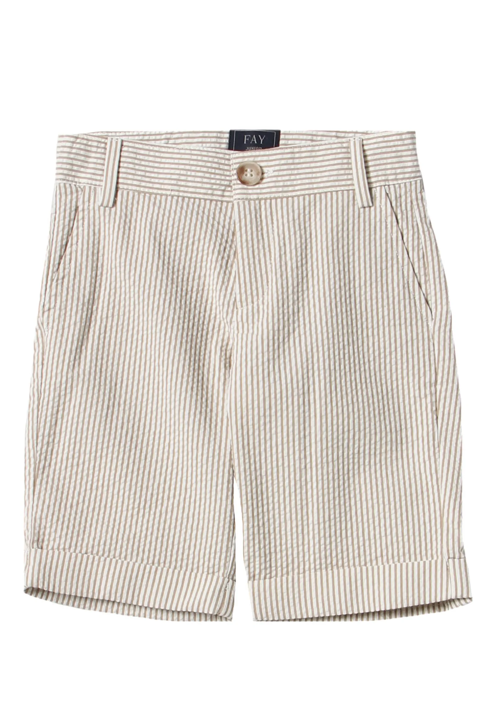 Shorts rigato in cotone
