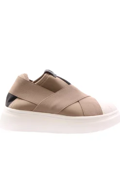 slip on bicolore in tela