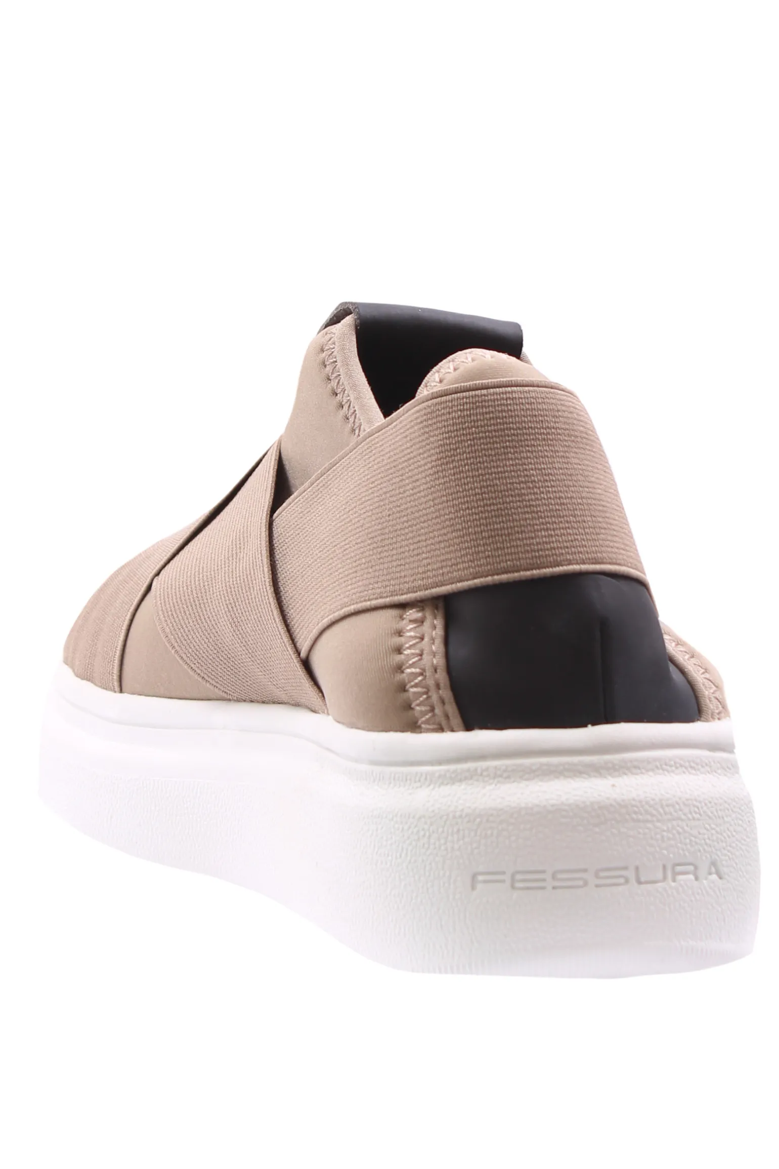 slip on bicolore in tela