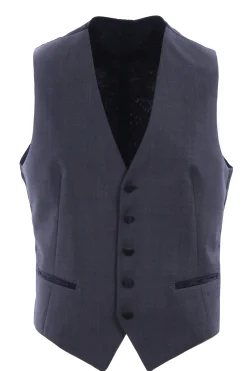 Smoking rever in raso con gilet