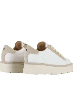 Sneakers in lino e suede
