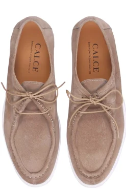 stringata vaschetta in suede