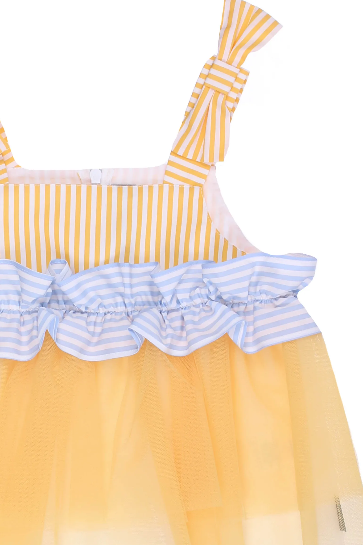 Top tulle con ruches