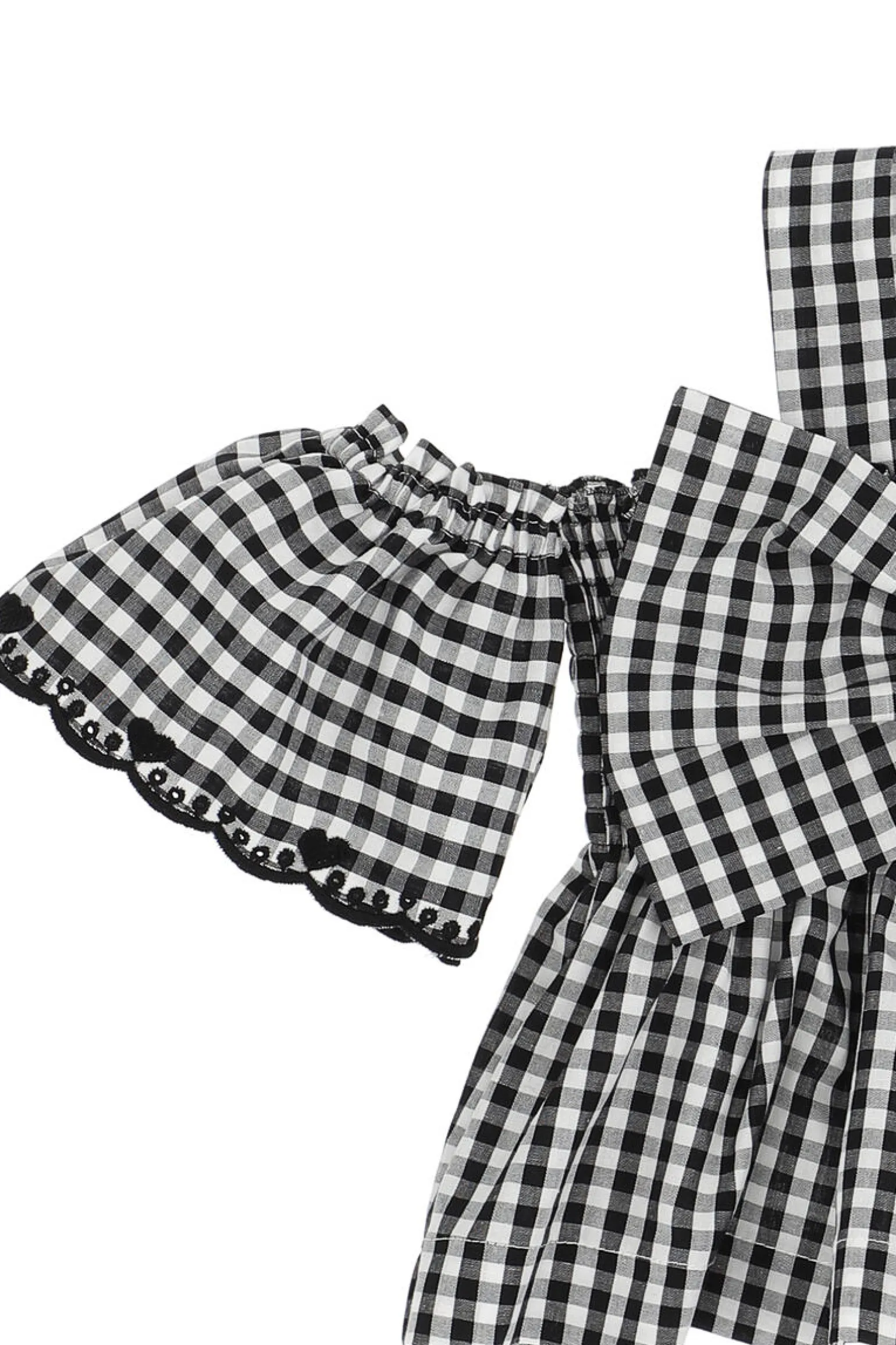 Top vichy con fiocco