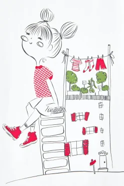 T-shirt bimba in cotone