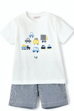 T-shirt e short in cotone