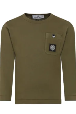 t-shirt girocollo con taschino