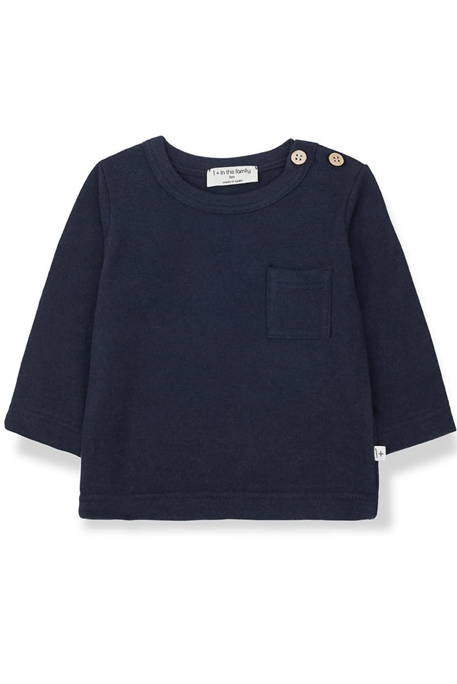 t-shirt girocollo con taschino