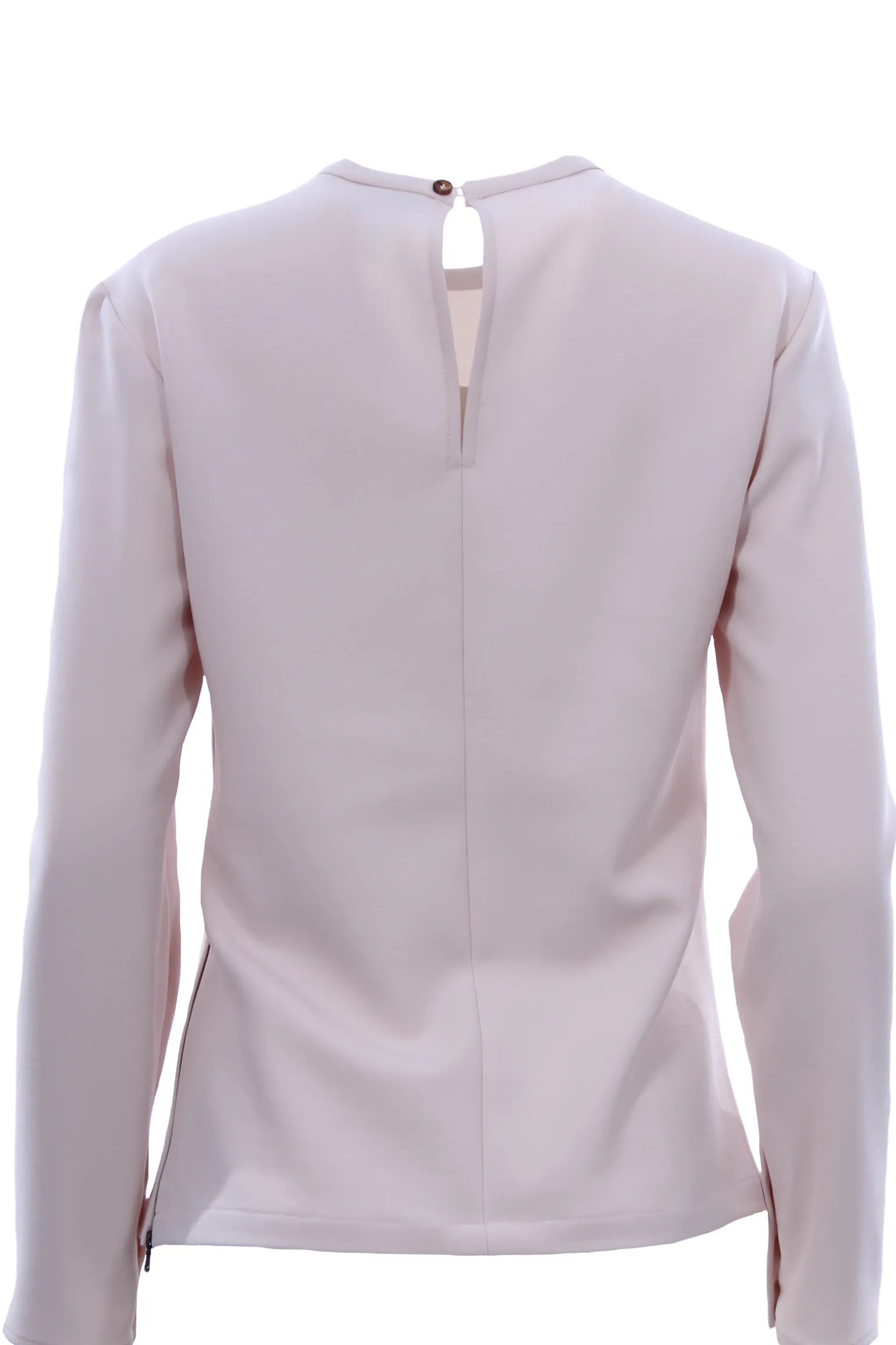 T-shirt girocollo con zip