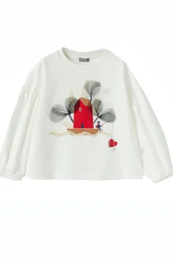 T-shirt girocollo in cotone
