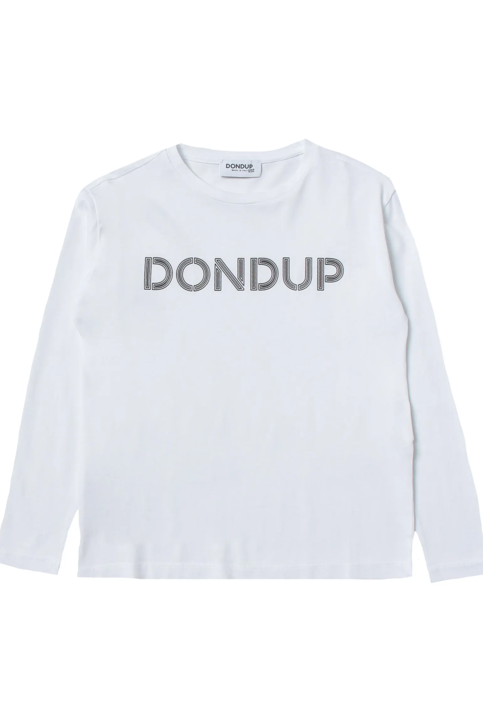 T-shirt girocollo in cotone logo