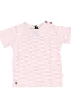 T-shirt girocollo in cotone stretch