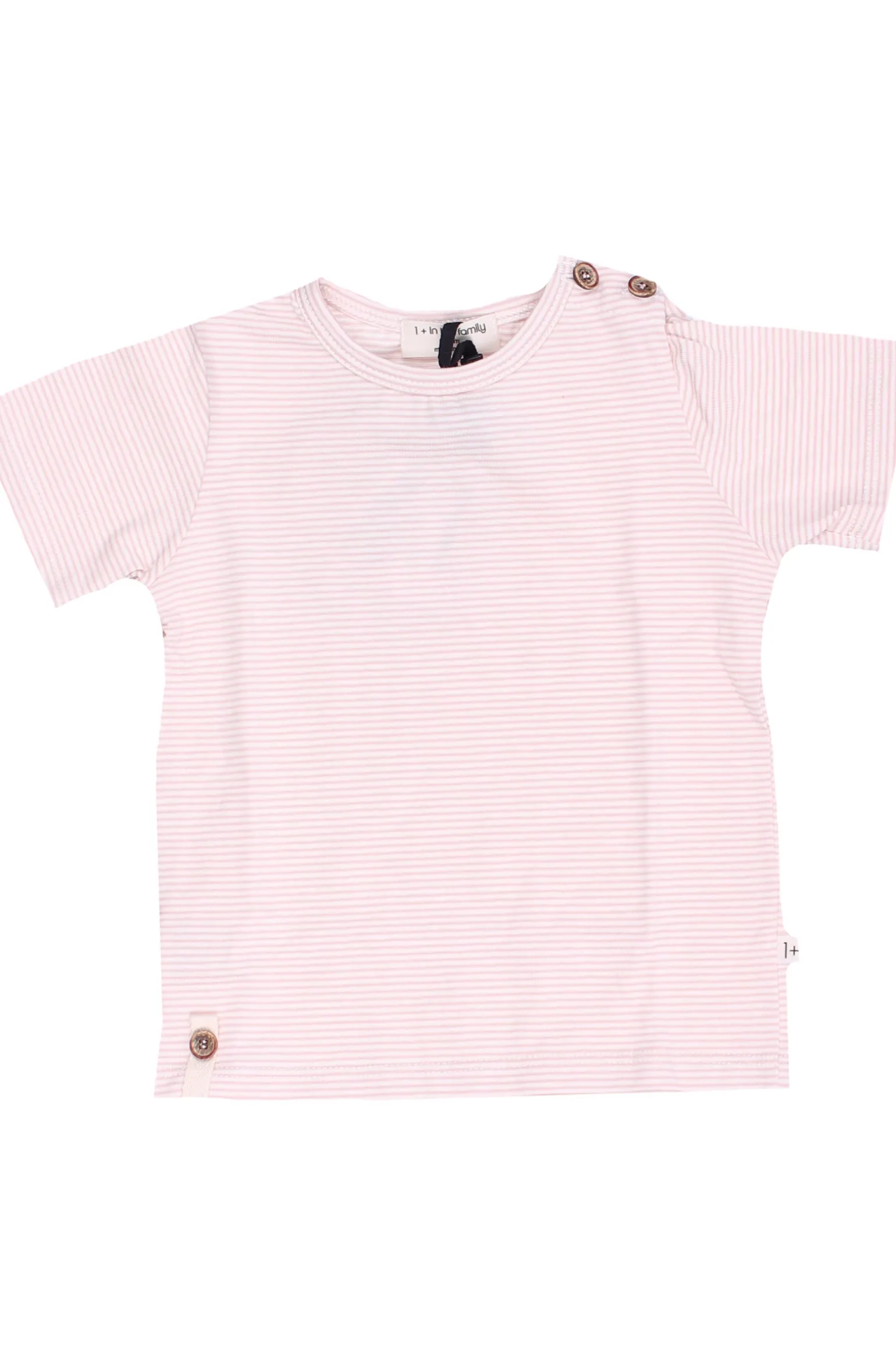 T-shirt girocollo in cotone stretch