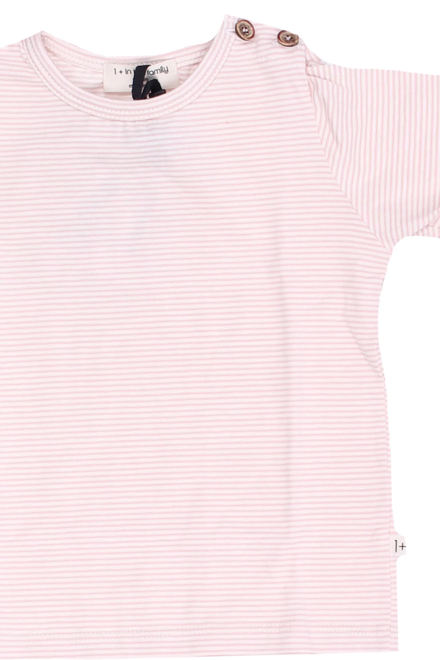 T-shirt girocollo in cotone stretch