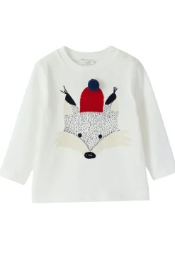 T-shirt girocollo volpe