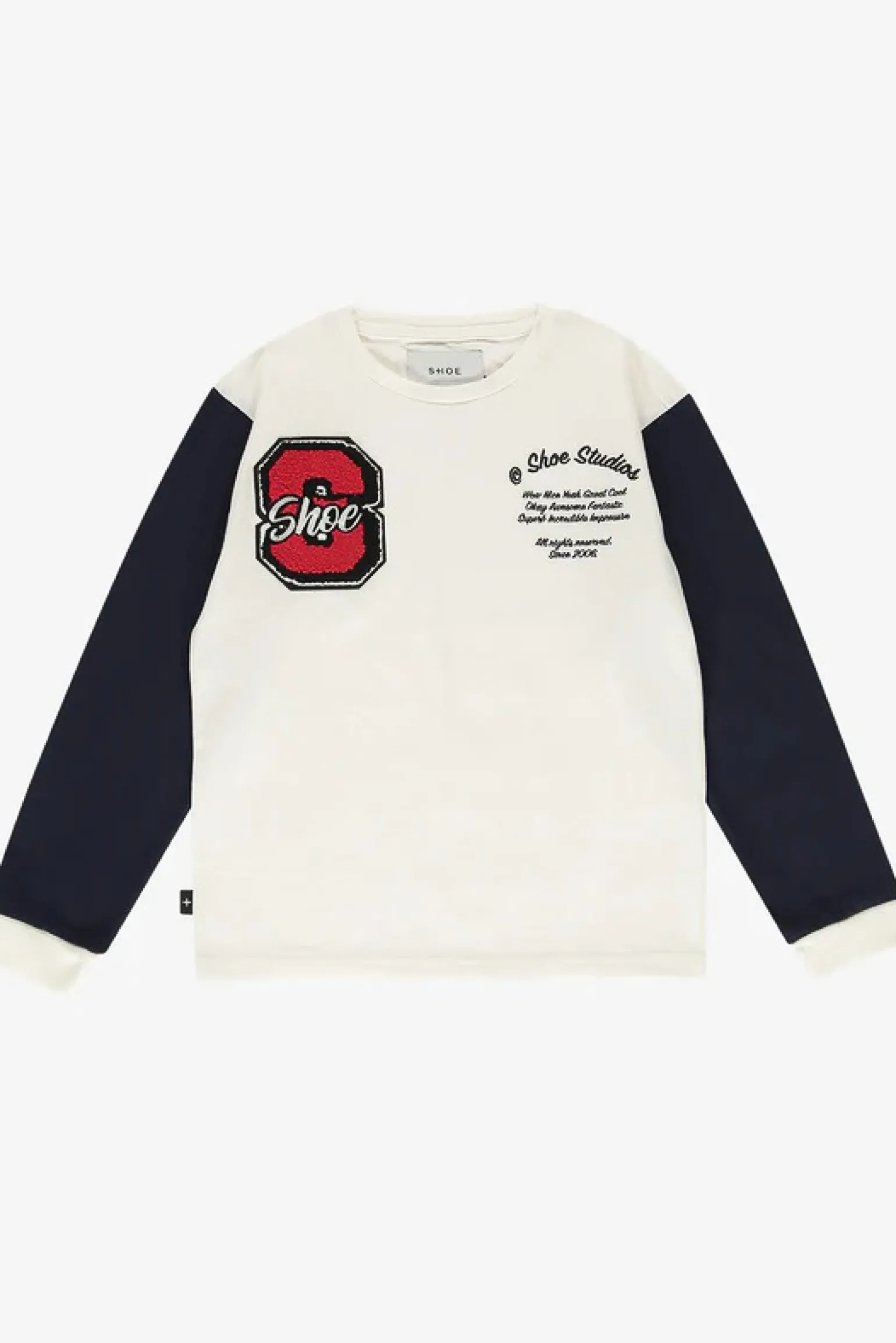 t-shirt in cotone bicolor