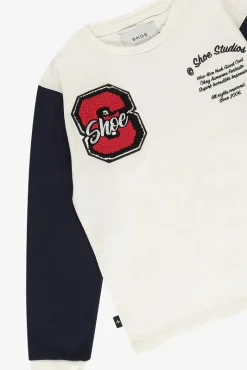 t-shirt in cotone bicolor