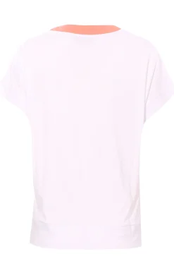 T-shirt in cotone bicolore