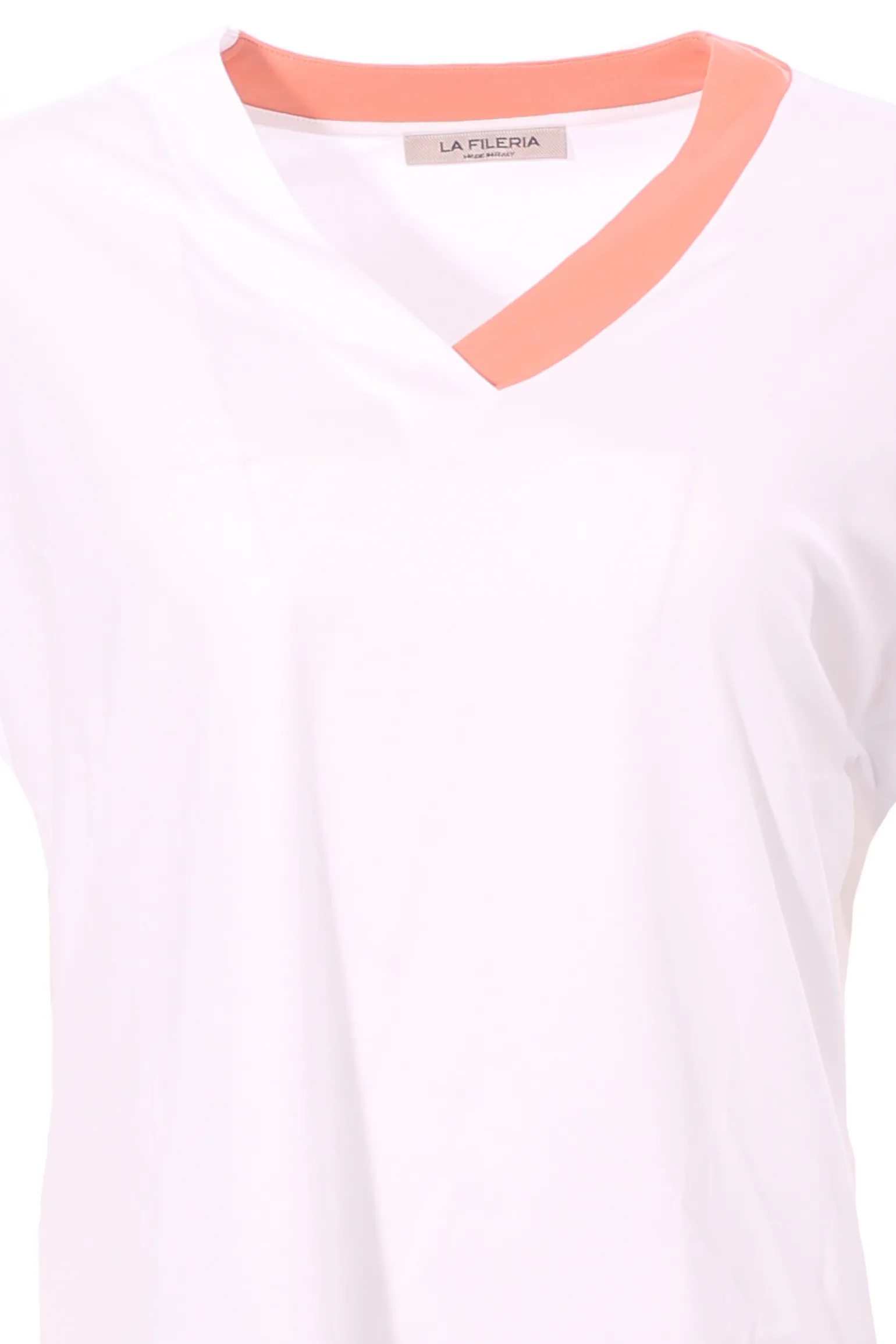 T-shirt in cotone bicolore