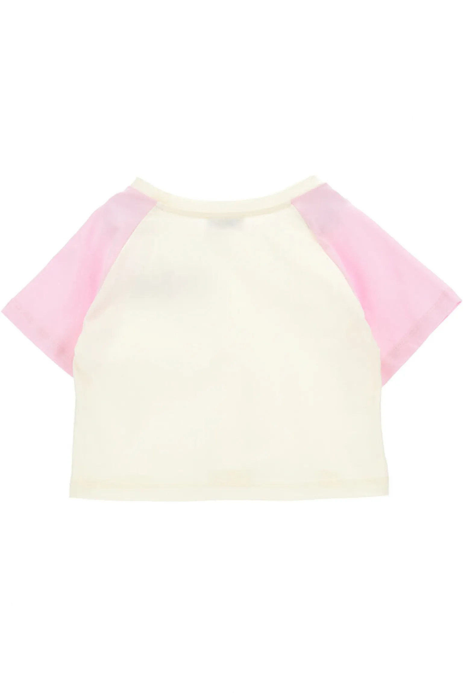 T-shirt in cotone bicolore
