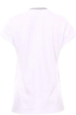 T-shirt in cotone collo a v