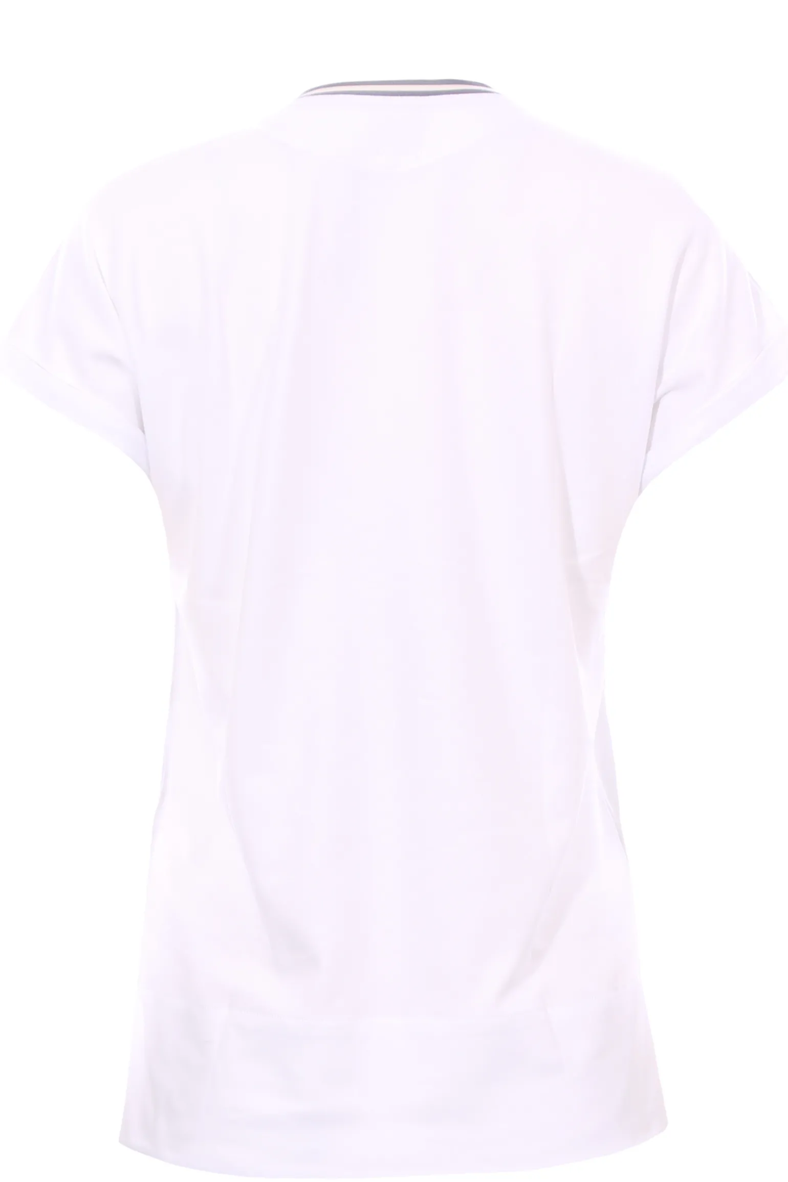 T-shirt in cotone collo a v