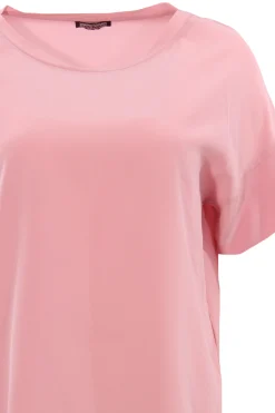 T-shirt in crepe de chine