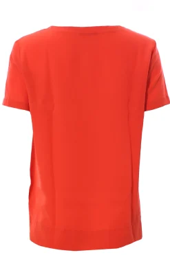 T-shirt in crepe de chine