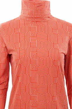 T-shirt in jersey disegno geometrico