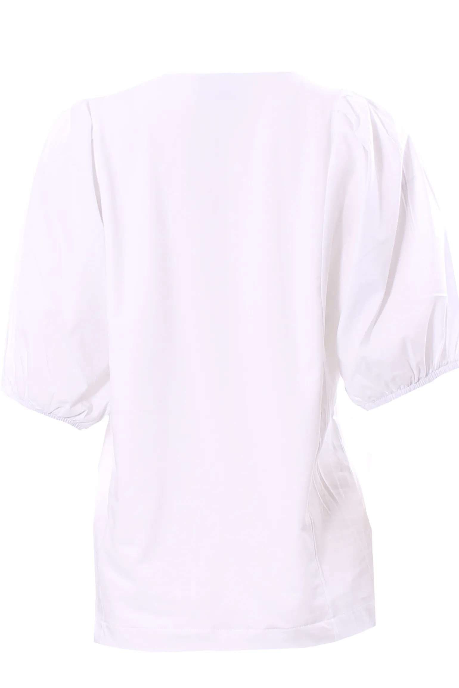 T-shirt in jersey e cotone con maniche puffy