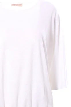 T-shirt in lino con elastico