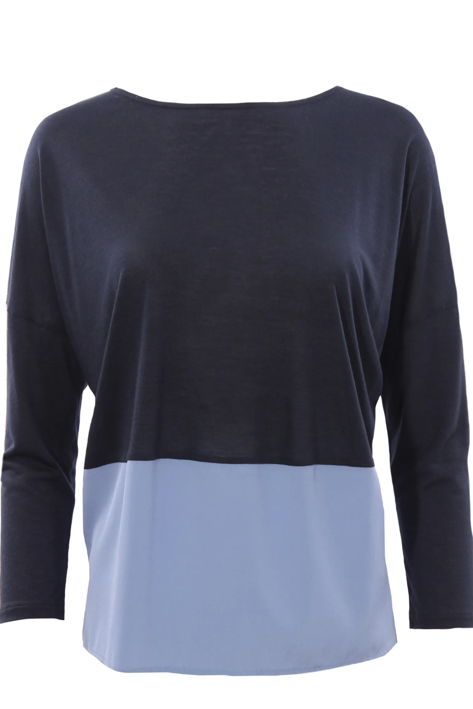 T-shirt in modal bicolore