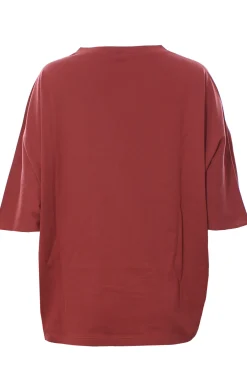 T-shirt over in cotone con applicazioni