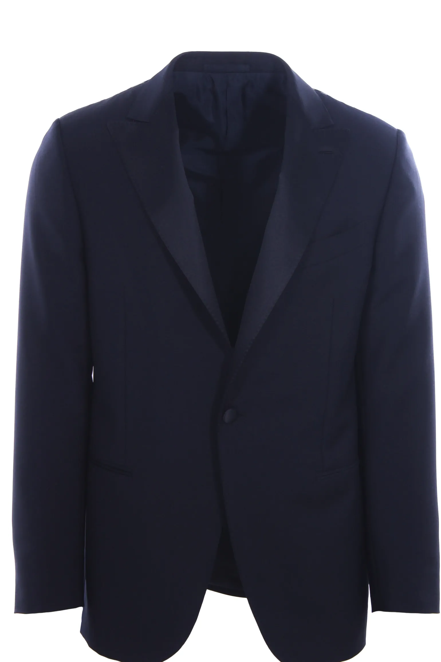 Tuxedo suit in lana e mohair